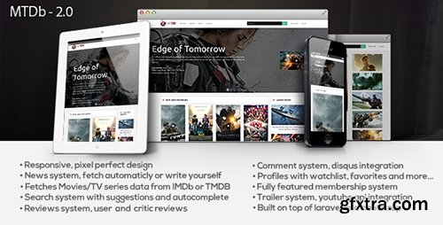 CodeCanyon - MTDb v2.5 - Ultimate Movie&TV Database CodeCanyon - MTDb v2.5 - Ultimate Movie&TV Database