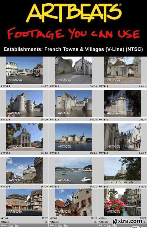 Artbeats - Establishments: French Towns & Villages (V-Line) (NTSC)