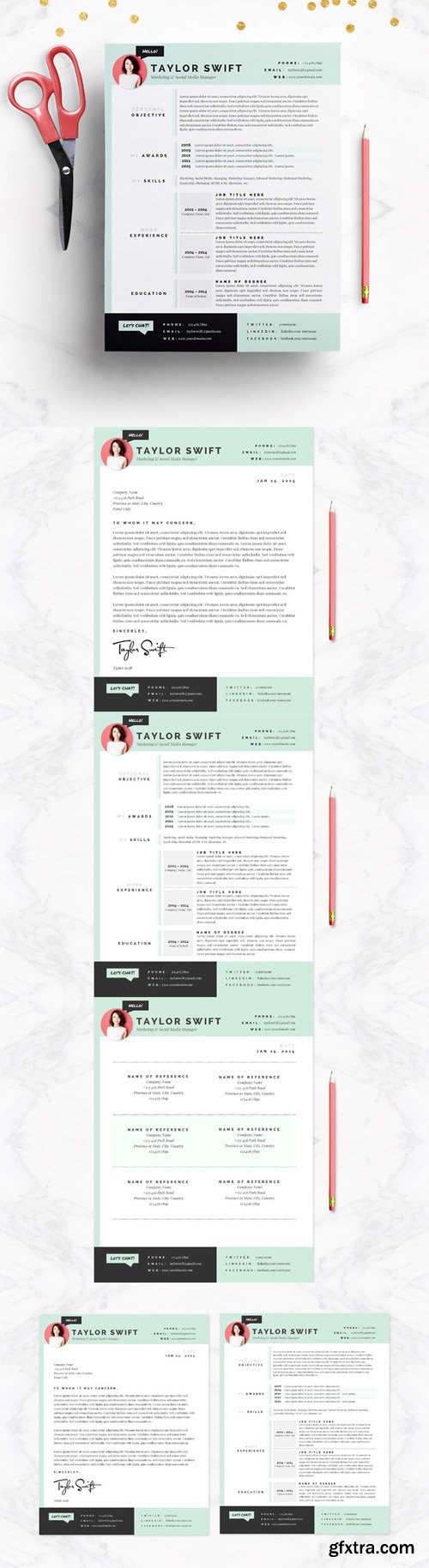 CM - Mint Resume & Cover Letter Template 138510 CM - Mint Resume & Cover Letter Template 138510