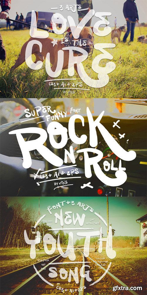 Super Funny font + 3 arts Super Funny font + 3 arts