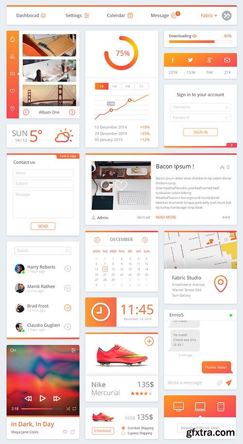PSD Web Design - Dashboard UI Kit (December 2014) PSD Web Design - Dashboard UI Kit (December 2014)