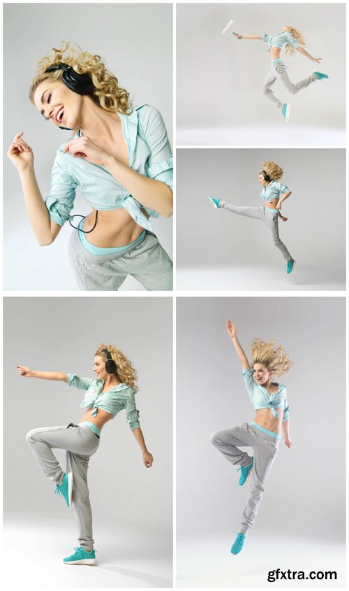 Dancing girl - Stock Photo Dancing girl - Stock Photo