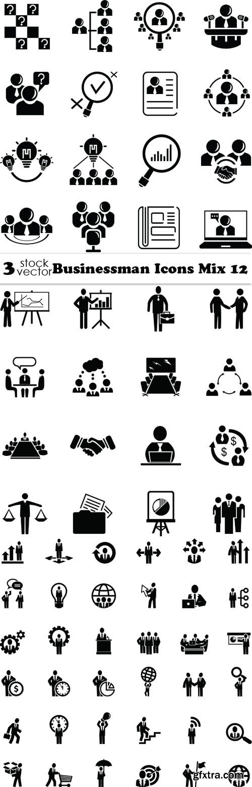 Vectors - Businessman Icons Mix 12
