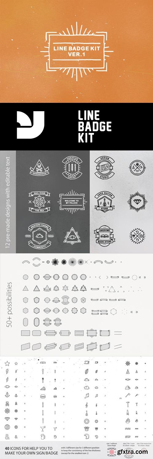 Line Badge Kit ver.1