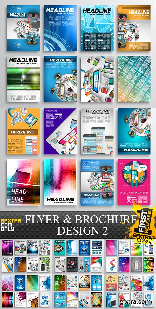 Flyer and Brochure Design 2, 25xEPS