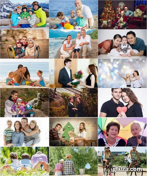 Collection of images of happy family 25 HQ Jpeg