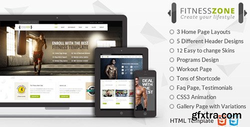 ThemeForest - Fitness Zone | Sports Template for Gym & Fitness - RIP ThemeForest - Fitness Zone | Sports Template for Gym & Fitness - RIP
