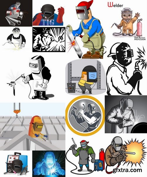 Collection of images of welders 25 Eps