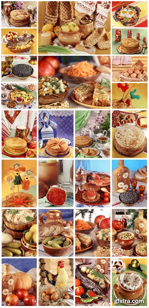 Russian food, delicious food - stock photos Russian food, delicious food - stock photos