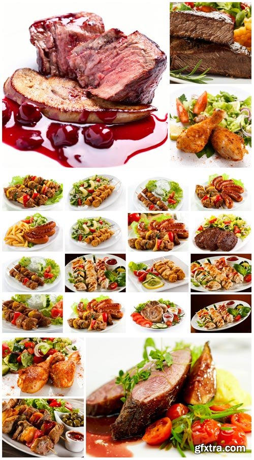 Delicious meat dishes #2 - stock photos Delicious meat dishes #2 - stock photos