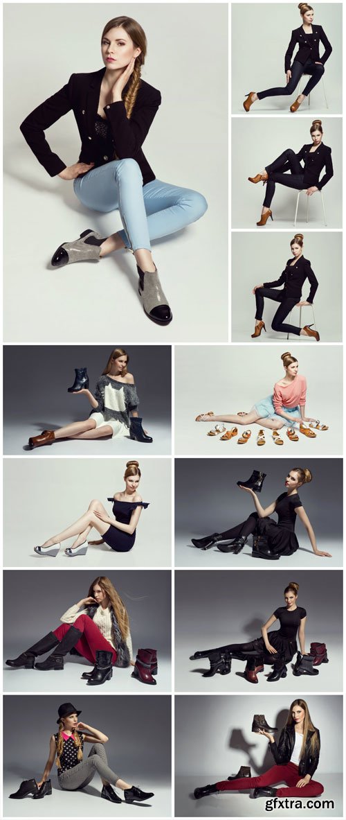 Women and shoes - stock photos Women and shoes - stock photos