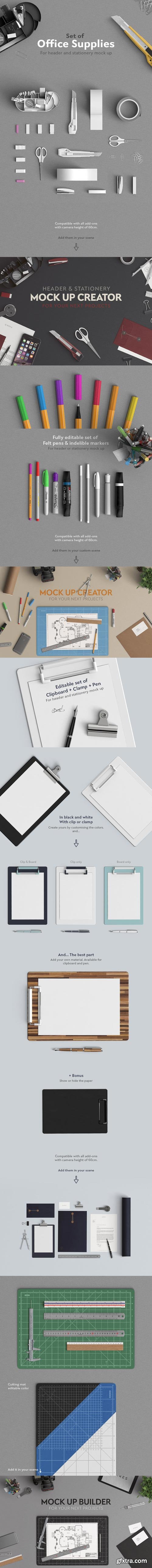 Office Supplies Mock-up - Architect