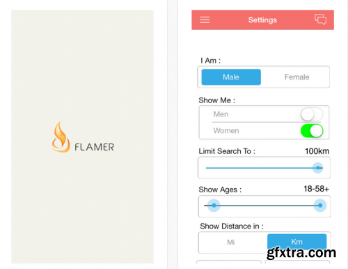 Flamer - Tinder, Swoon, Grindr Dating Clone