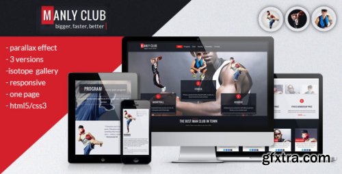 ThemeForest - Manly – Responsive Parallax One Page Template