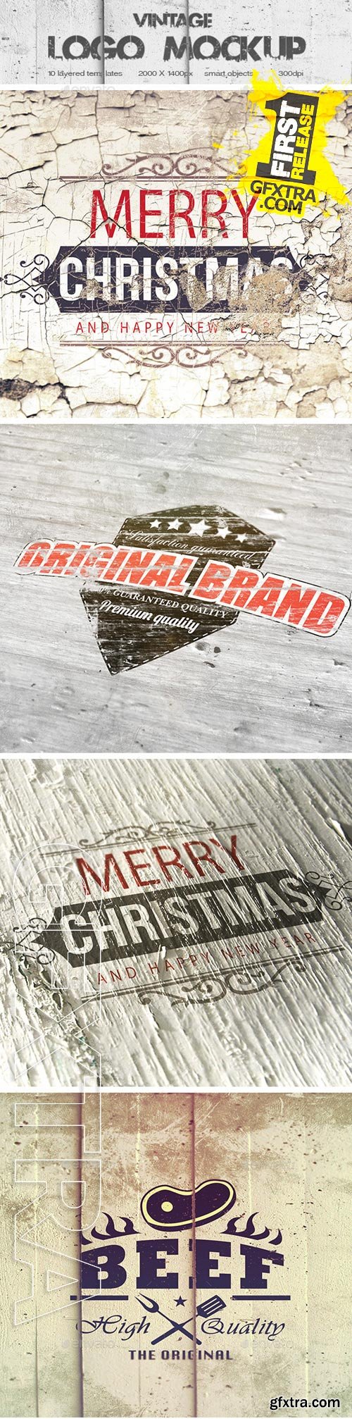 Graphicriver - Vintage Logo Mockup 9874770