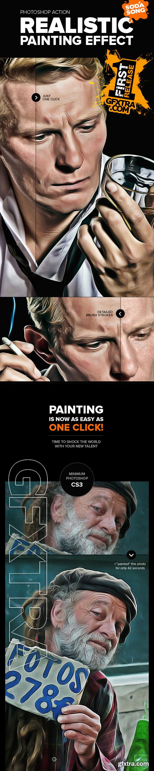 Graphicriver - Realistic Painting Effect - Photoshop Action 9896793
