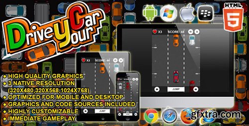 CodeCanyon - Drive your Car - HTML5 Game CodeCanyon - Drive your Car - HTML5 Game