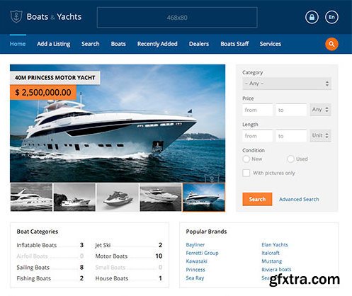 Flynax Boats 4.3 + All Plugins + All Themes + All Languages