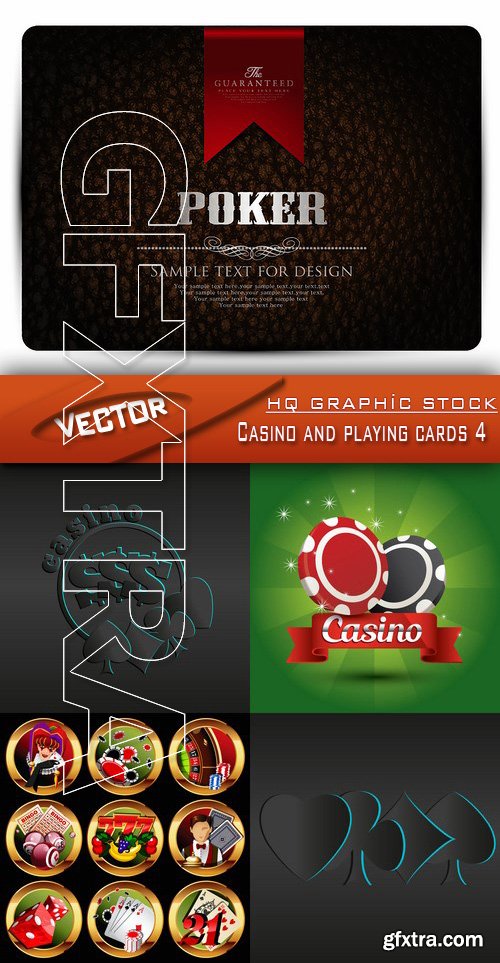 Stock Vector - Casino and playing cards 4