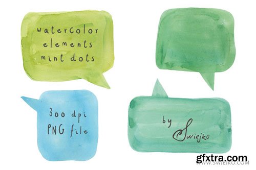 Watercolour Speech Bubbles - CM 59696 Watercolour Speech Bubbles - CM 59696