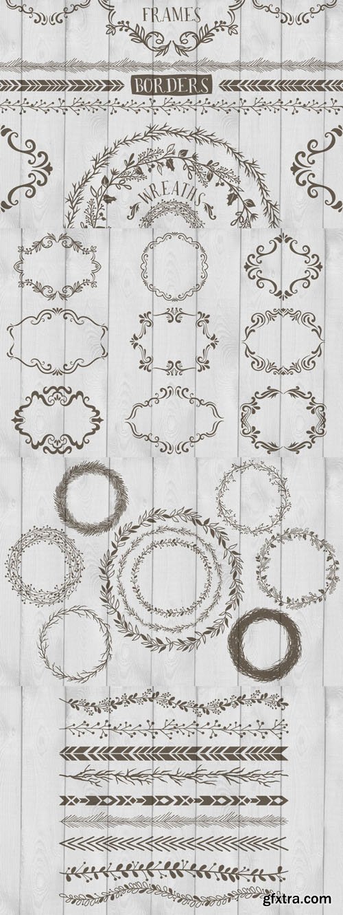 Frames, Wreaths and Borders - CM 75873 Frames, Wreaths and Borders - CM 75873