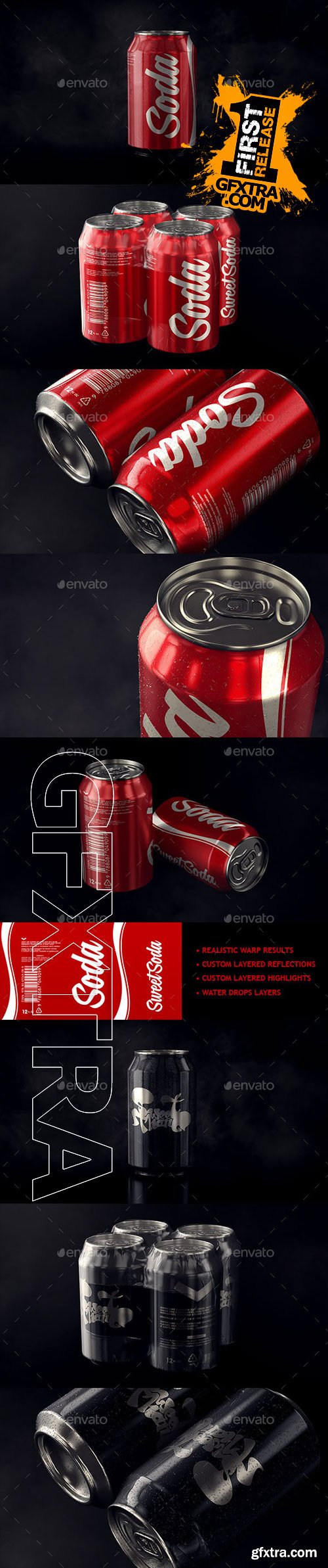 Graphicriver - Photorealistic Aluminum Soda Can Mockup 9810580