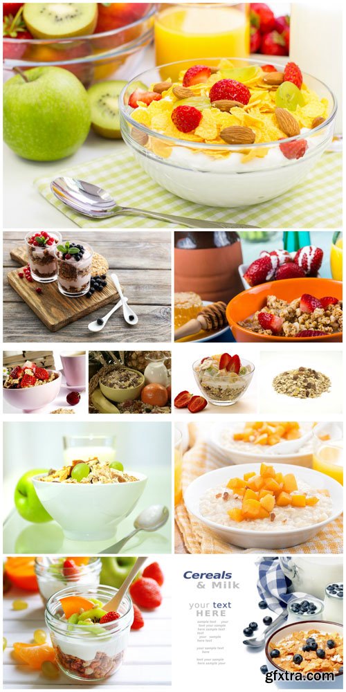 Muesli, healthy food - stock photos Muesli, healthy food - stock photos