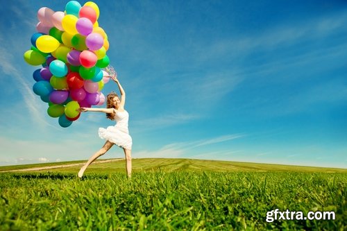 Happy people at the spring nature - 25 HQ Jpg
