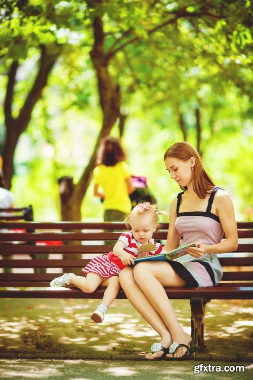 Happy people at the spring nature - 25 HQ Jpg