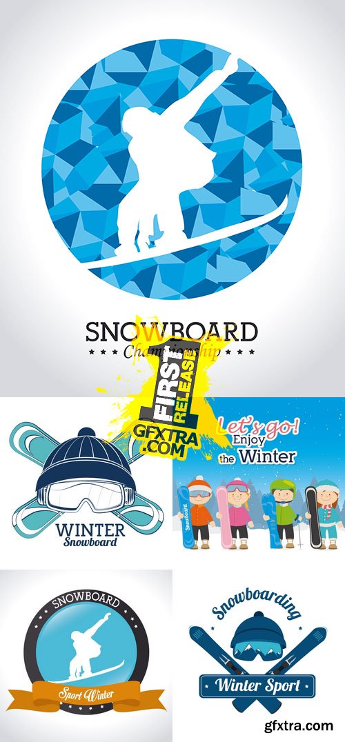 Vector - Winter Sport - Snowboarding