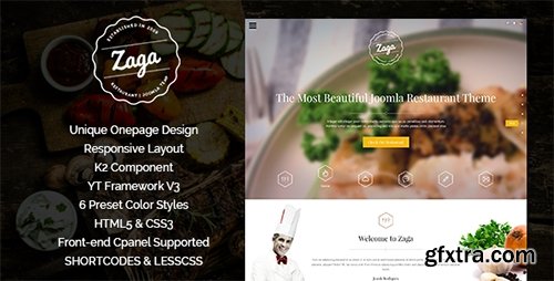 ThemeForest - Zaga v1.0.2 - Responsive Onepage Restaurant Joomla 3x & 3.3x Template ThemeForest - Zaga v1.0.2 - Responsive Onepage Restaurant Joomla 3x & 3.3x Template