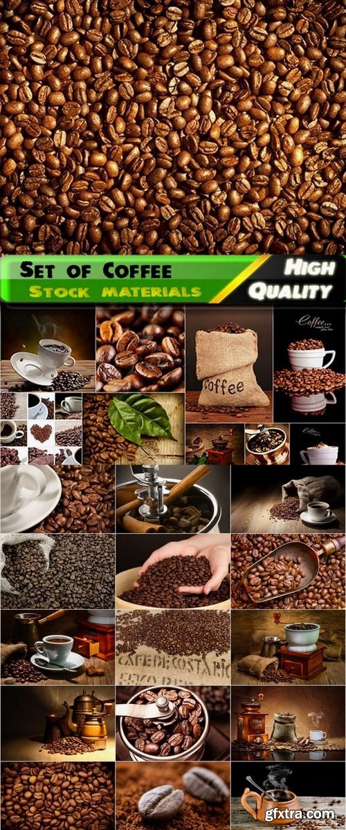 Set of Hot Coffee #2, 25xJPG