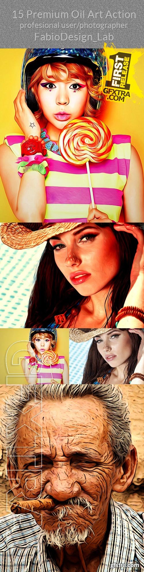 Graphicriver - 15 Premium Oil Art Action 9921522