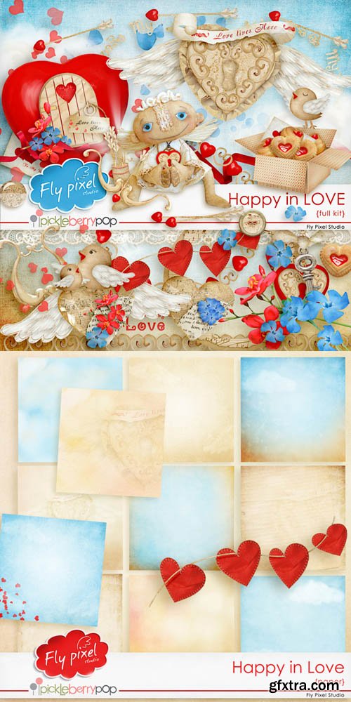 Scrap - Happy In Love PNG and JPG Scrap - Happy In Love PNG and JPG