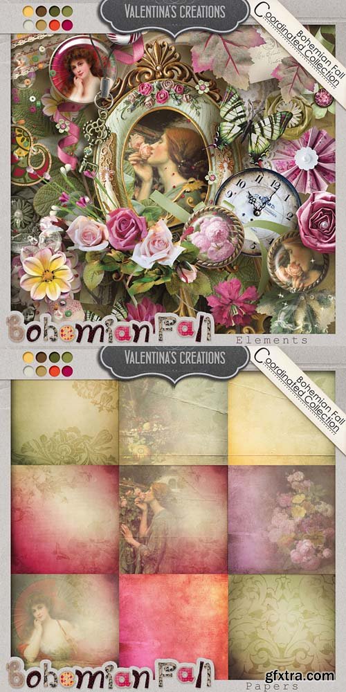 Scrap - Bohemian Fall PNG and JPG