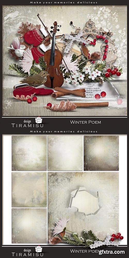 Scrap - Winter Poem PNG and JPG Scrap - Winter Poem PNG and JPG