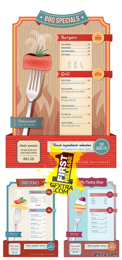 Vector - Vintage Menu