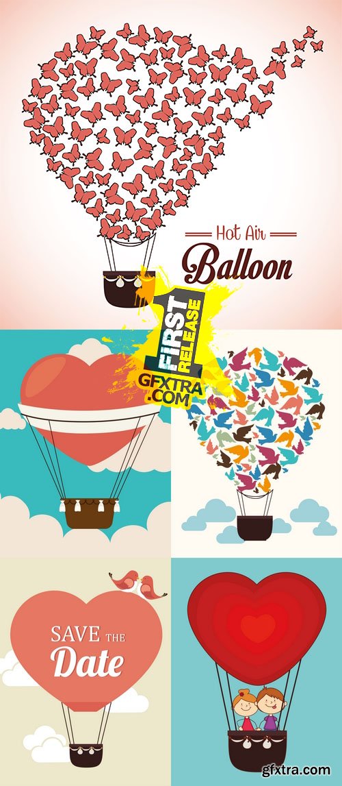 Vector - Valentine Airballoon