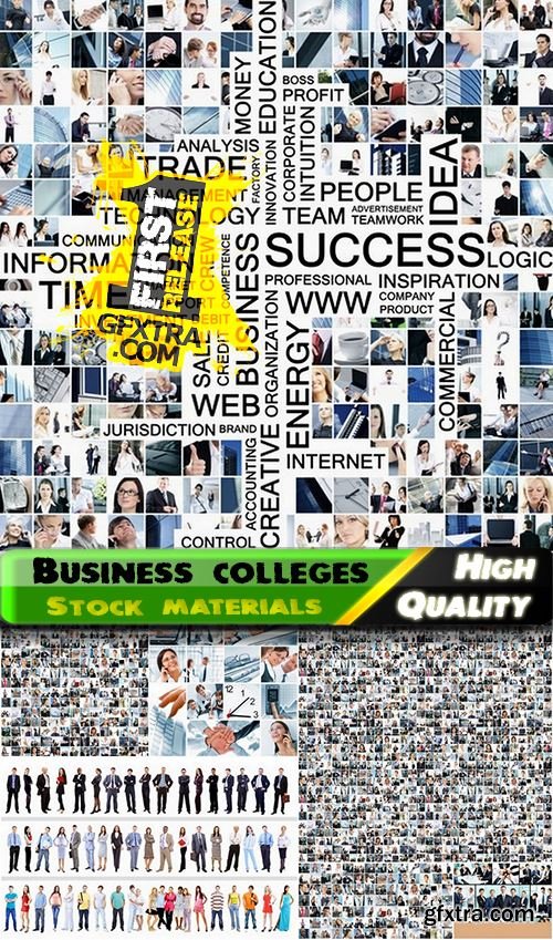 Set of colleges with business theme - 25 HQ Jpg