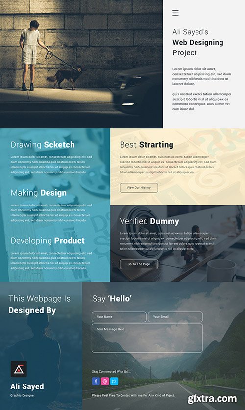 PSD Web Template - Creative Minimal Business Agency PSD Web Template - Creative Minimal Business Agency