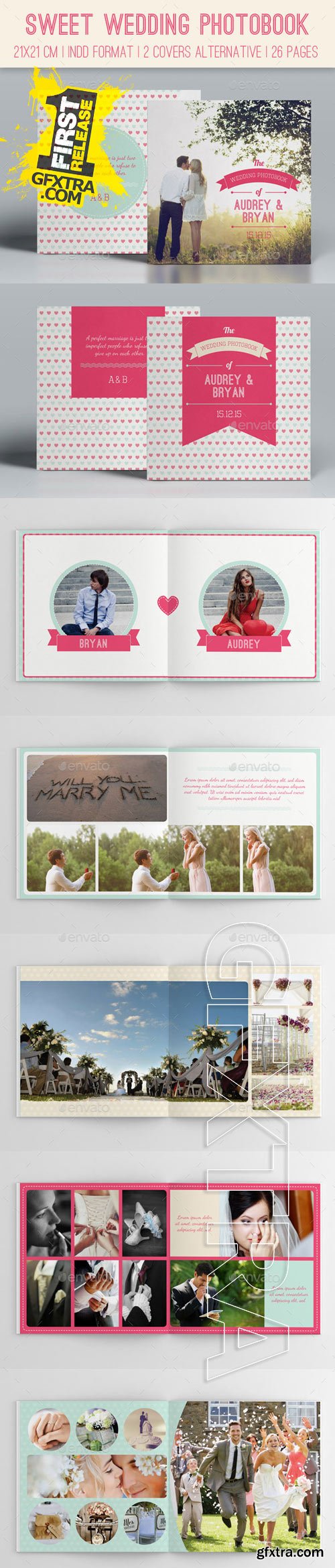 Graphicriver - Sweet Wedding Photobook 9868855