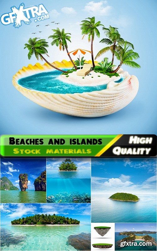Beautiful sandy beaches and islands Stock images - 25 HQ Jpg