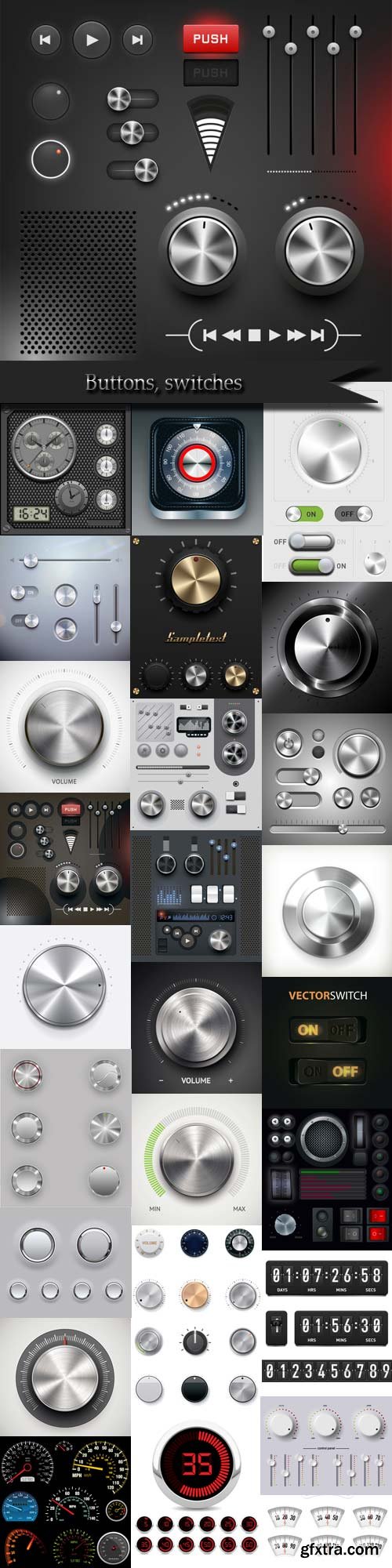 Buttons, switches Buttons, switches