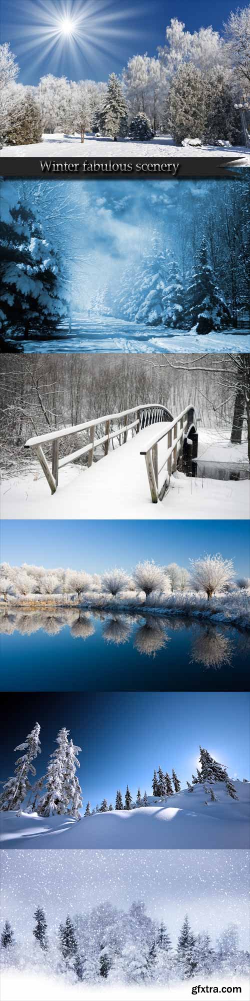 Winter fabulous scenery Winter fabulous scenery