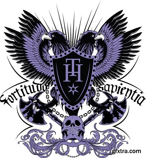 T-Shirts Design Elements 3, 25xEPS