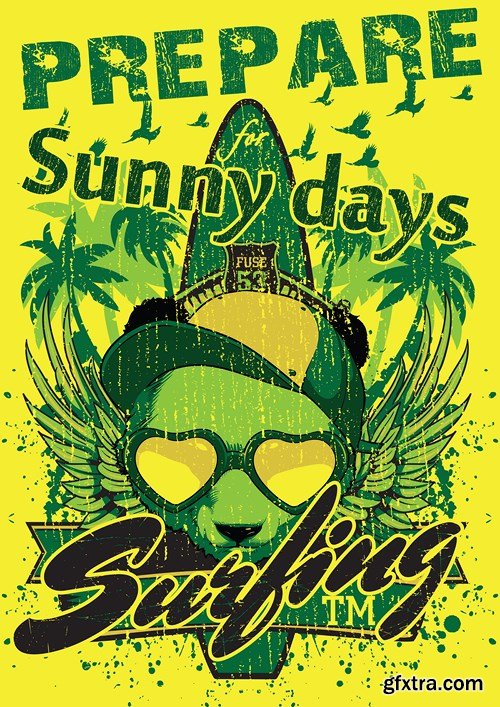 T-Shirts Design Elements 3, 25xEPS