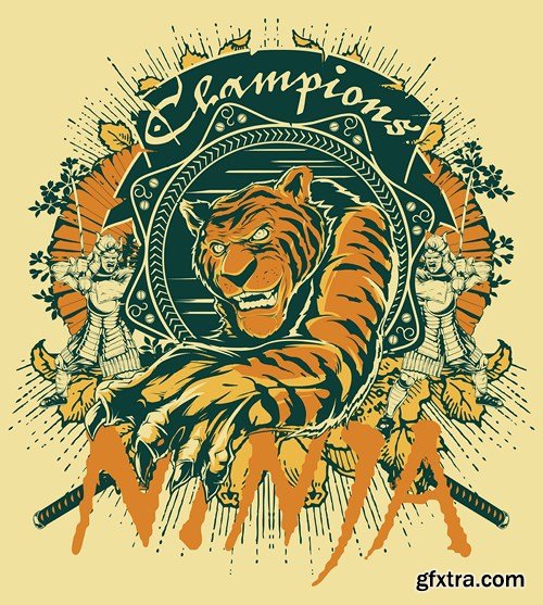 T-Shirts Design Elements 3, 25xEPS
