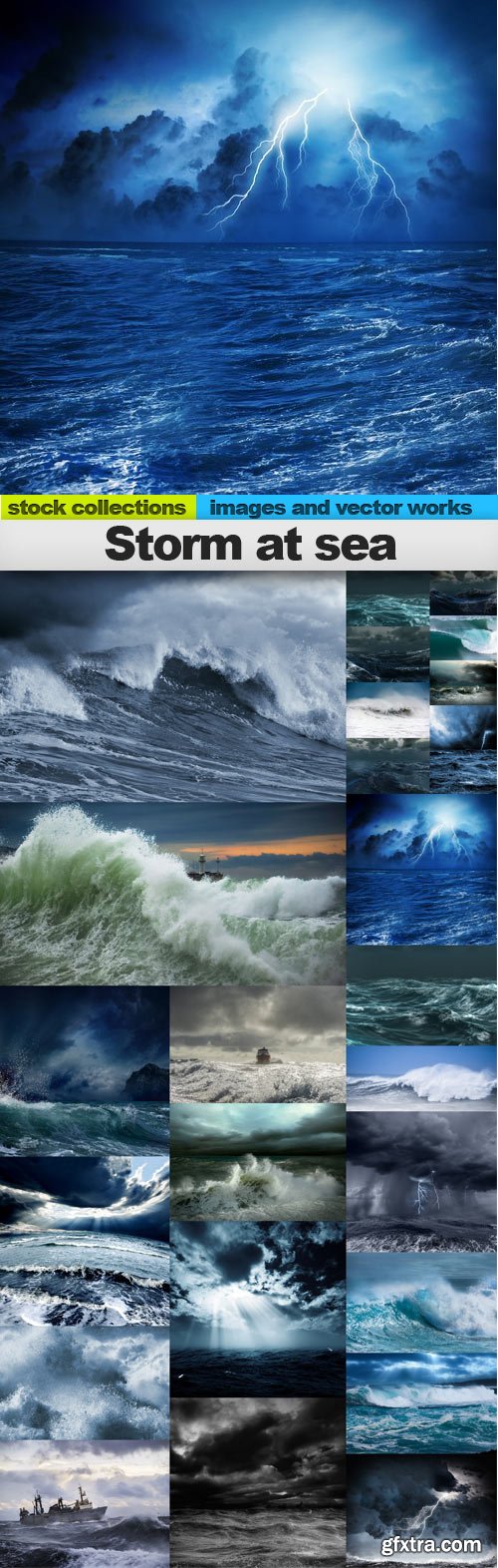 Storm at sea,25 x UHQ JPEG