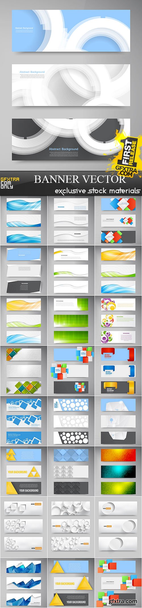 Banner Vector Collection, 25xEPS