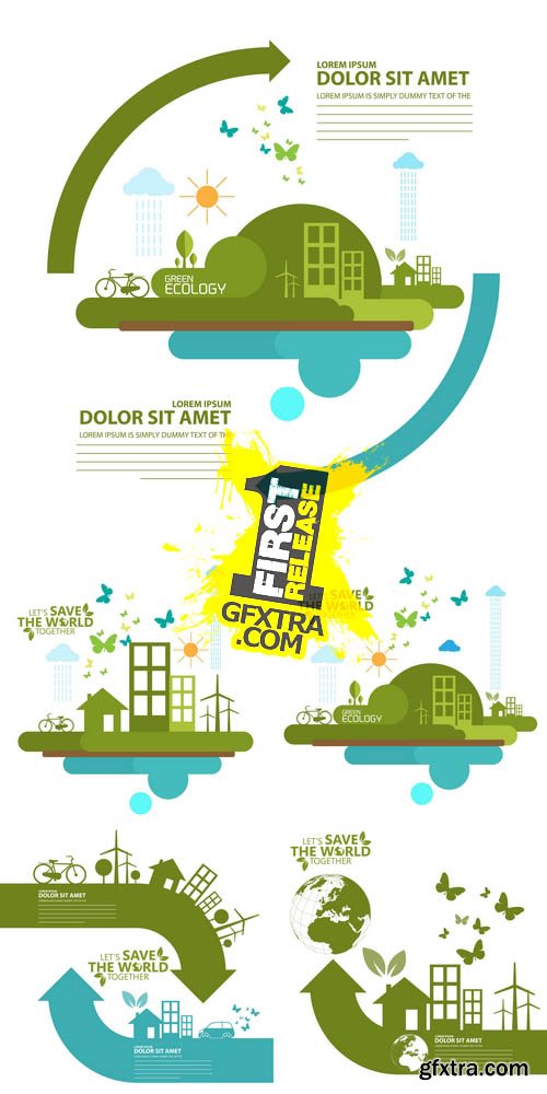 Vector - Green Infographic